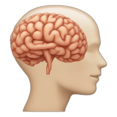The brain is in the back emoji sticker