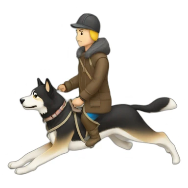 musher seen from top sticker