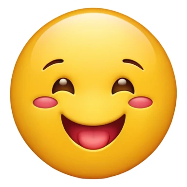 Yellow circle emoji bite lips sticker