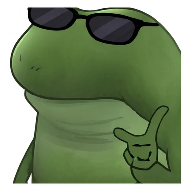 Laughing emoji with sunglasses ￼ sticker