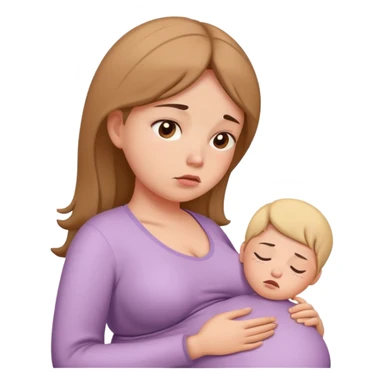 pregnant and tired sticker