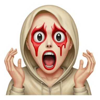 Scream painting  sticker