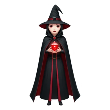 Evil Fortress witch Red Beacon shooting into sky and bridge, two towers very dark sticker