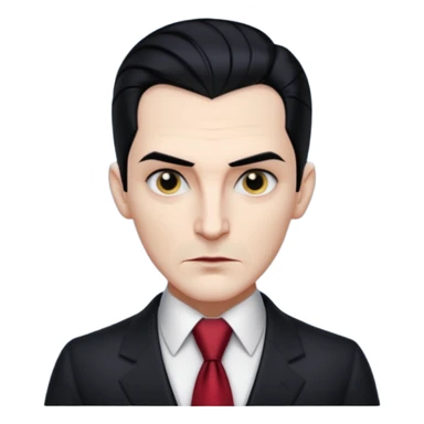 dracula with tie, business sticker