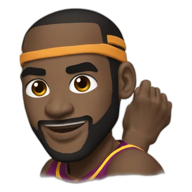 LeBron jams sticker