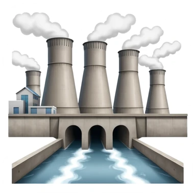 hydroelectric power station (simple) sticker
