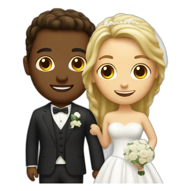 Italian women and white get getting married sticker