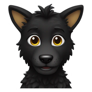 Black Fursuit sticker