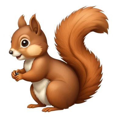 Crazy squirrel funny cute sticker