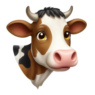 Cute cow sticker