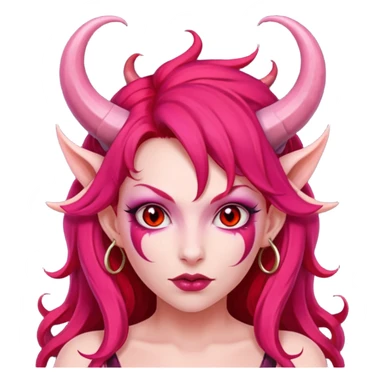 pink succubus girl sticker