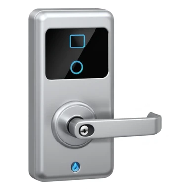 Electronic Door Lock System with card insert only screen no key hole sticker