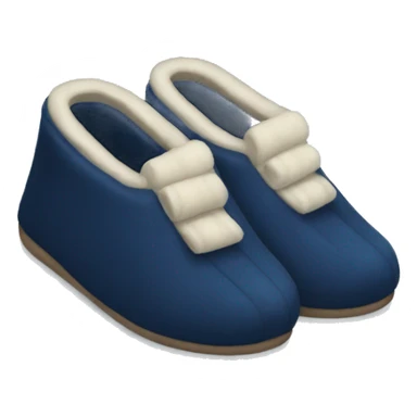 Navy blue slippers  sticker