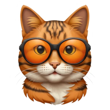 Cat wearing sunglasses sticker