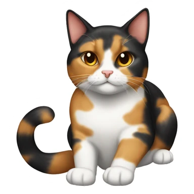 Calico cat saying “Fuck Wednesdays! I’m going back to bed.” sticker