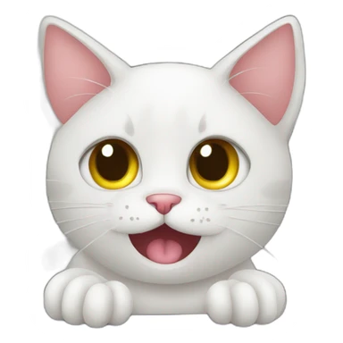 a cat in the gym sticker