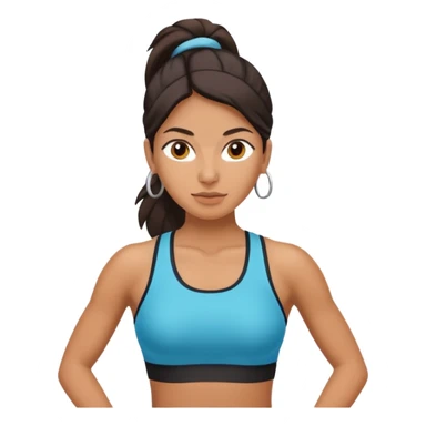 Mujer en gimnasio, peruana sticker