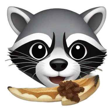 Raccoon eat raccoon sticker