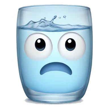 A glass of water sticker