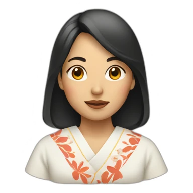 japanese mexican women sticker
