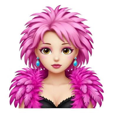 Une fille qui porte une feullara  sticker