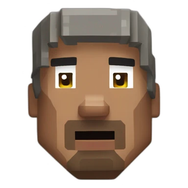 Minecraft Dwayne Johnson sticker