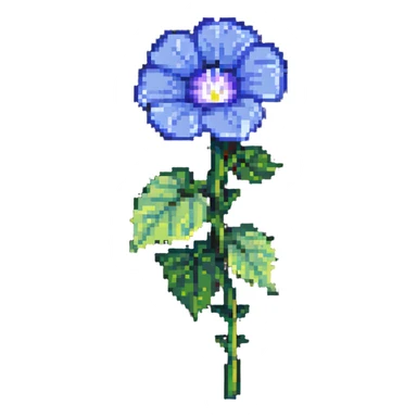 morning glory flower sticker