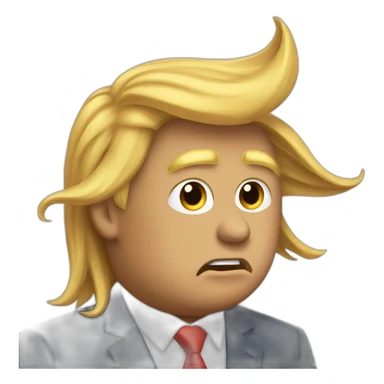 Trump’s hair on a windy day sticker