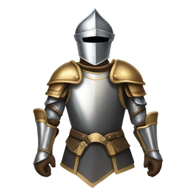 With knight armor on sticker