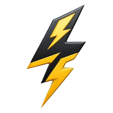 Give me this emoji in black ⚡ sticker