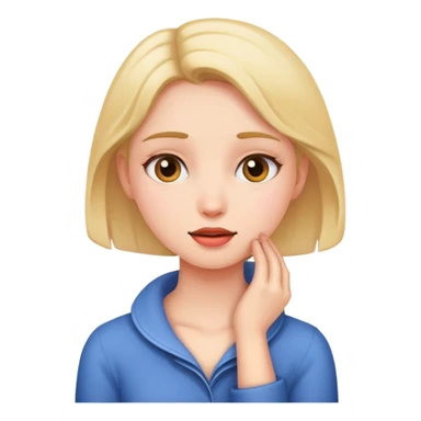 Girl holding its neck  sticker