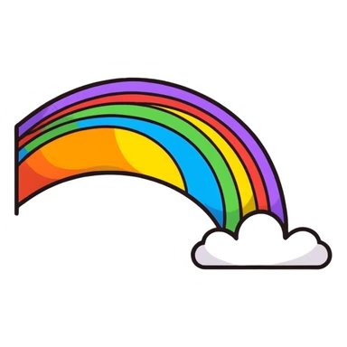 Rainbow pride symbol sticker