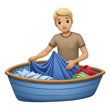 Folding on a boat  sticker