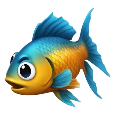 fish getting rotated sticker