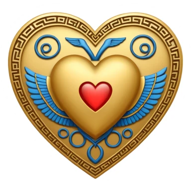 
heart and Egypt sticker