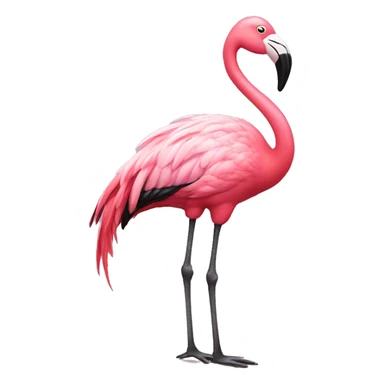 Flamingo with tap dancing shoes sticker