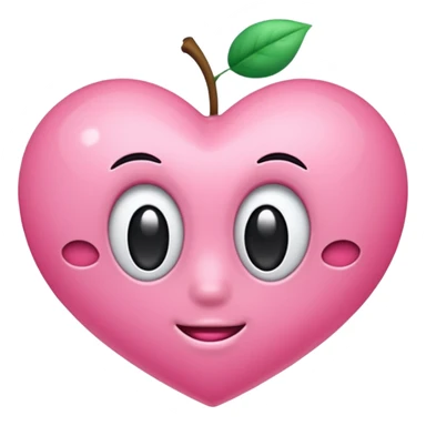 Coração rosa estilo iPhone sticker