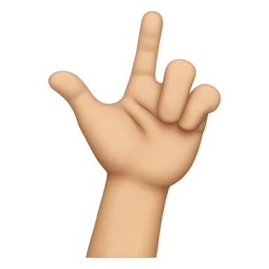 make me a L shaped hand  sticker