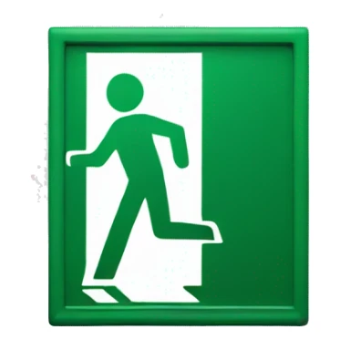 Exit sign sticker