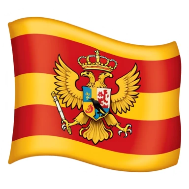 añade a la bandera de españa dos aguilas sticker