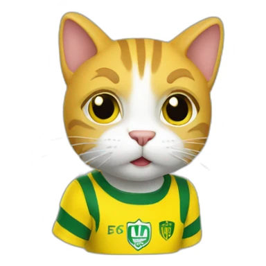 fc nantes cat sticker