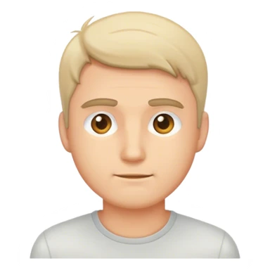 casual portrait of a man sticker