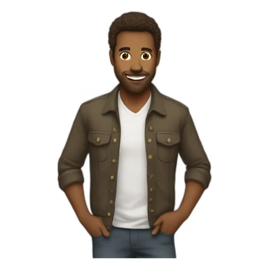 gigachad meme sticker