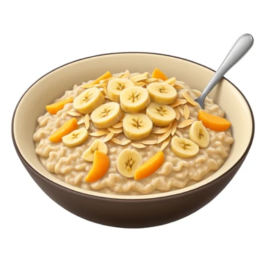 oatmeal with banana and cheese sticker