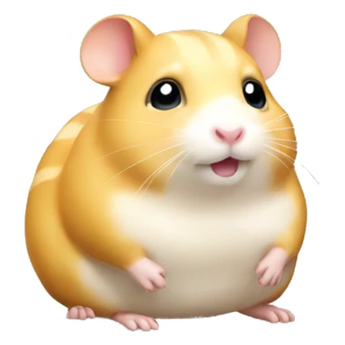 big hamster yellow pudding sticker