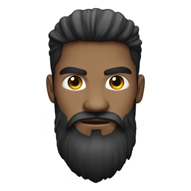 Swole white gamer with black beard sticker