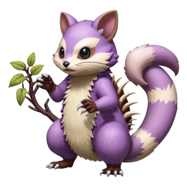 Badass Wisteria Demonic Furret-Machine-Pokémon sticker