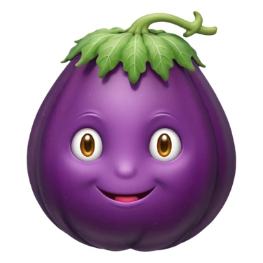 Je veux un hérisson sous forme de aubergine  sticker