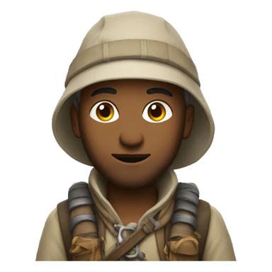 a nomad with turbant sticker