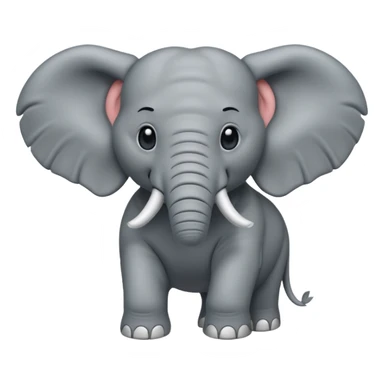 elephant with muscle sticker